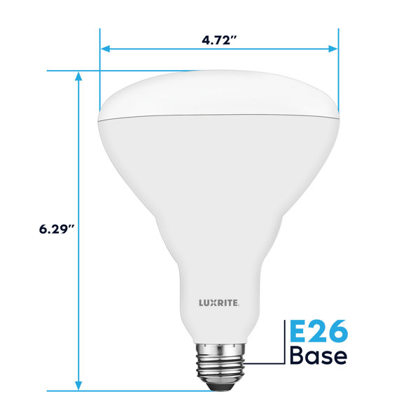 Luxrite 13 Watt BR40 E26 Medium Standard Dimmable 4000K Bulb